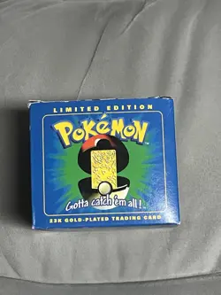 1999 Burger King Pokemon Togepi 23K Gold Plated Trading Card Sealed In Box - Image 2