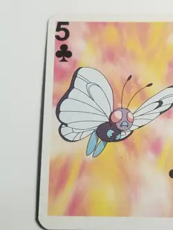 Butterfree Pokemon LP Rare Vintage Mini Playing Card - Five Of Clubs. US SELLER - Image 2