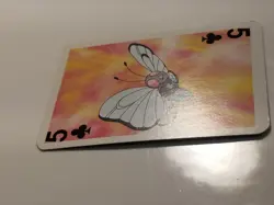 Butterfree Pokemon LP Rare Vintage Mini Playing Card - Five Of Clubs. US SELLER - Image 4