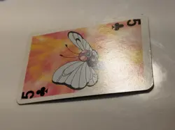 Butterfree Pokemon LP Rare Vintage Mini Playing Card - Five Of Clubs. US SELLER - Image 5