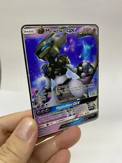 Mewtwo GX Gold Metal Pokemon Card-Collectible Gift Display！Christmas LIKE - Image 1