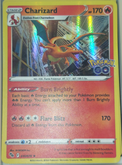 Pokemon Go Charizard #10 Trading Card Game CCG - Image 1