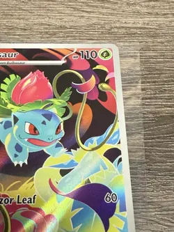 2025 Pokemon Mega Evolution Ivysaur Illustration Rare 134/132 Card NM - Image 4