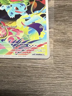 2025 Pokemon Mega Evolution Ivysaur Illustration Rare 134/132 Card NM - Image 5