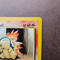 1st Edition Cyndaquil 57/111 Pokemon Neo Genesis Card - MP - First Ed - Image 3