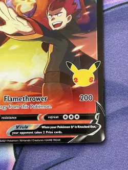 Lance's Charizard V SWSH133 Pokemon Celebrations 25th Anniversary Promo NM Card - Image 4