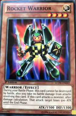 ROCKET WARRIOR 1ST EDITION COMMON LCJW-EN042 YuGiOh TCG Card - Image 1