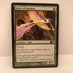 MTG - Magic the Gathering - Birds of Paradise - Magic 2011 - LP Rare (#165) - Image 1