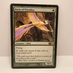 MTG - Magic the Gathering - Birds of Paradise - Magic 2011 - LP Rare (#165) - Image 2