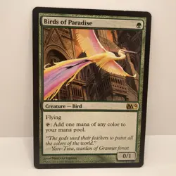 MTG - Magic the Gathering - Birds of Paradise - Magic 2011 - LP Rare (#165) - Image 4