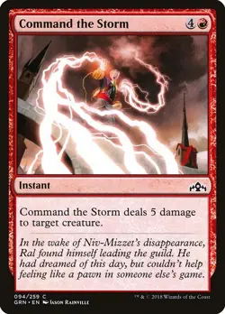 Command the Storm 4x FOIL GRN MTG Guilds of Ravnica Common MINT red - Image 1