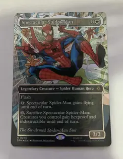 MTG Spectacular Spider-Man 240 BORDERLESS / TEXTURED FOIL Marvel's Spider-Man - Image 3