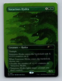 1x FOIL Voracious Hydra (1491) Secret Lair Drop SLD MTG Magic NM - Image 1
