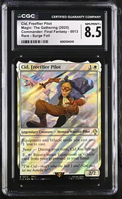 CID, FREEFLIER PILOT Final Fantasy Surge Foil Rare CGC 8.5 MTG - Image 1