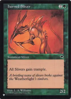 Horned Sliver The List Regular Common NM MTG - Image 1