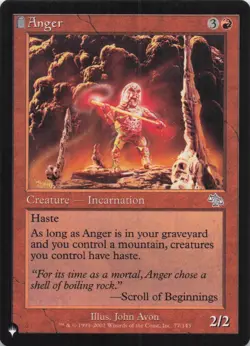 Anger The List Regular Uncommon #77 NM MTG - Image 1
