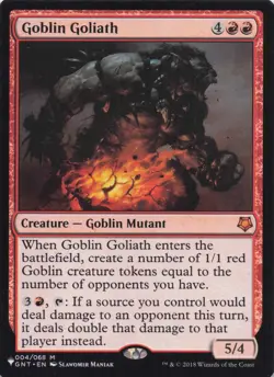 Goblin Goliath The List Regular Mythic #4 NM MTG - Image 1