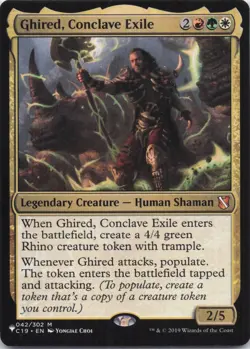 Ghired, Conclave Exile The List Regular Mythic #42 NM MTG - Image 1