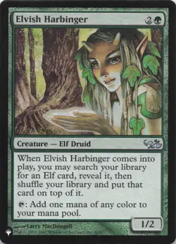 Elvish Harbinger The List Regular Uncommon #4 NM MTG - Image 1