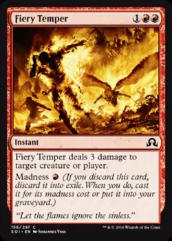 Fiery Temper - Light Play MTG Shadows Over Innistrad - Image 1