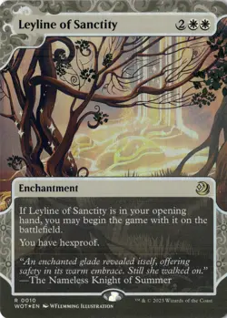 Leyline of Sanctity R Wilds of Eldraine: Enchanting Tales 10 NM Magic MTG Foil1. - Image 1