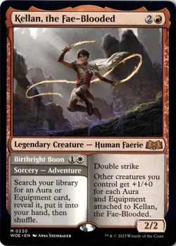 Kellan, the Fae-Blooded M Wilds of Eldraine 230 NM Magic MTG Normal - Image 1