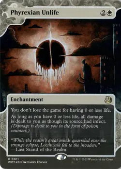 Phyrexian Unlife R Wilds of Eldraine: Enchanting Tales 11 NM Magic MTG Foil - Image 1