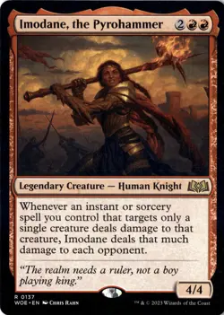 Imodane, the Pyrohammer R Wilds of Eldraine 137 NM Magic MTG Normal - Image 1