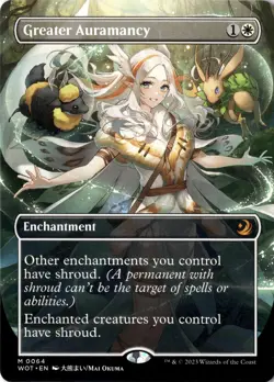 Greater Auramancy (Anime Borderless) M Wilds of Eldraine: Enchanting Tales MTG - Image 1