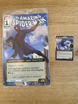 Spider-Man MARVEL UNLIMITED COMIC & MTG CARD NYCC 2025 Promo Magic The Gathering - Image 1