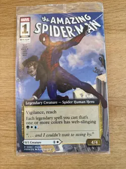 Spider-Man MARVEL UNLIMITED COMIC & MTG CARD NYCC 2025 Promo Magic The Gathering - Image 3