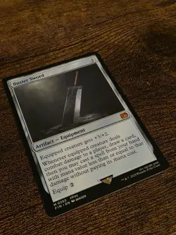 Final Fantasy MTG Magic The Gathering Buster Sword 255 Mythic Rare Regular - Image 2
