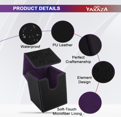 MTG Deck Box with Commander Display Window, Card Deck Box Fits 100+ Double Sleev - Image 3