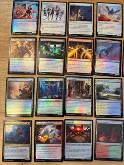 Magic the Gathering Marvel's Spider-Man 27 FOIL CARD LOT No Duplicates MTG SPM - Image 2