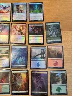 Magic the Gathering Marvel's Spider-Man 27 FOIL CARD LOT No Duplicates MTG SPM - Image 3