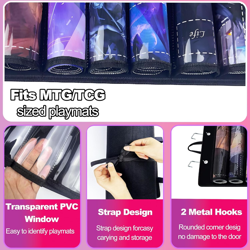 Playmat Holder, Playmat Tube Storage Bag for MTG with 2 Hooks, Fits 12+1 Game Ma - Image 4