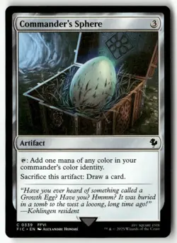Commander's Sphere C 339 Non-Foil NM MTG Commander: FINAL FANTASY Magic - Image 1