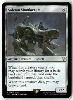 Solemn Simulacrum R 360 Non-Foil NM MTG Commander: FINAL FANTASY Magic - Image 1
