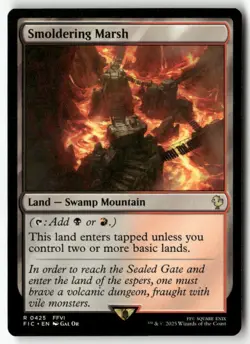 Smoldering Marsh R 425 Non-Foil NM MTG Commander: FINAL FANTASY Magic - Image 1