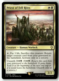 Priest of Fell Rites R 328 Non-Foil NM MTG Commander: FINAL FANTASY Magic - Image 1