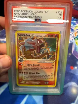 Pokemon Gyarados Gold Star EX Holon Phantoms Holo Ultra Rare #102 PSA 1.5 Lowpop - Image 1
