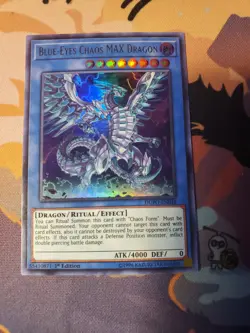 Yugioh Blue-Eyes Chaos Max Dragon DUPO-EN048 1st Edition Ultra Rare - Image 1