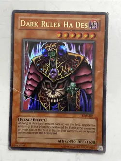 Dark Ruler Ha Des LOD-001 Ultra Rare Holo Unlimited Edition Yugioh Card TCG MP - Image 1