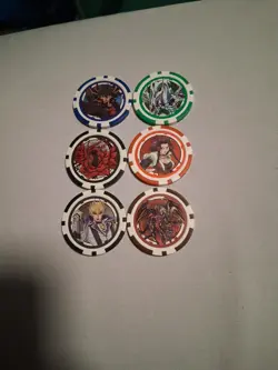 YuGiOh - Duel Links Poker Chips - Lot of 6 - Image 1