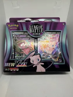 2022 Pokemon TCG Mew VMAX League Battle Deck Box with Mew V + VMAX Cards SEALED - Image 1