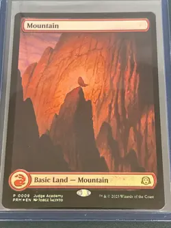 Mountain Full Art (0009) -Foil Medium Play MTG Promos: Judge LP - Image 5