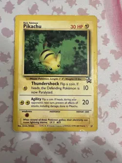 Pikachu 27 WOTC Black Star Promo Pokemon Card - Image 1