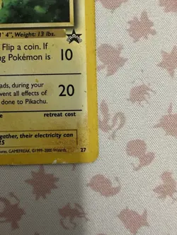 Pikachu 27 WOTC Black Star Promo Pokemon Card - Image 5