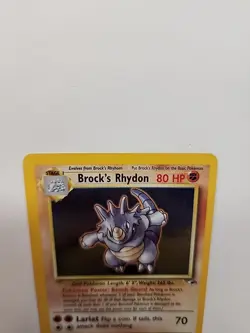 Pokemon Card Brock's Rhydon 2/132 Gym Heroes HOLO RARE - LP - Image 4