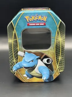 Pokemon TCG Blastoise EX Empty Tin Collectible No Cards - Image 1